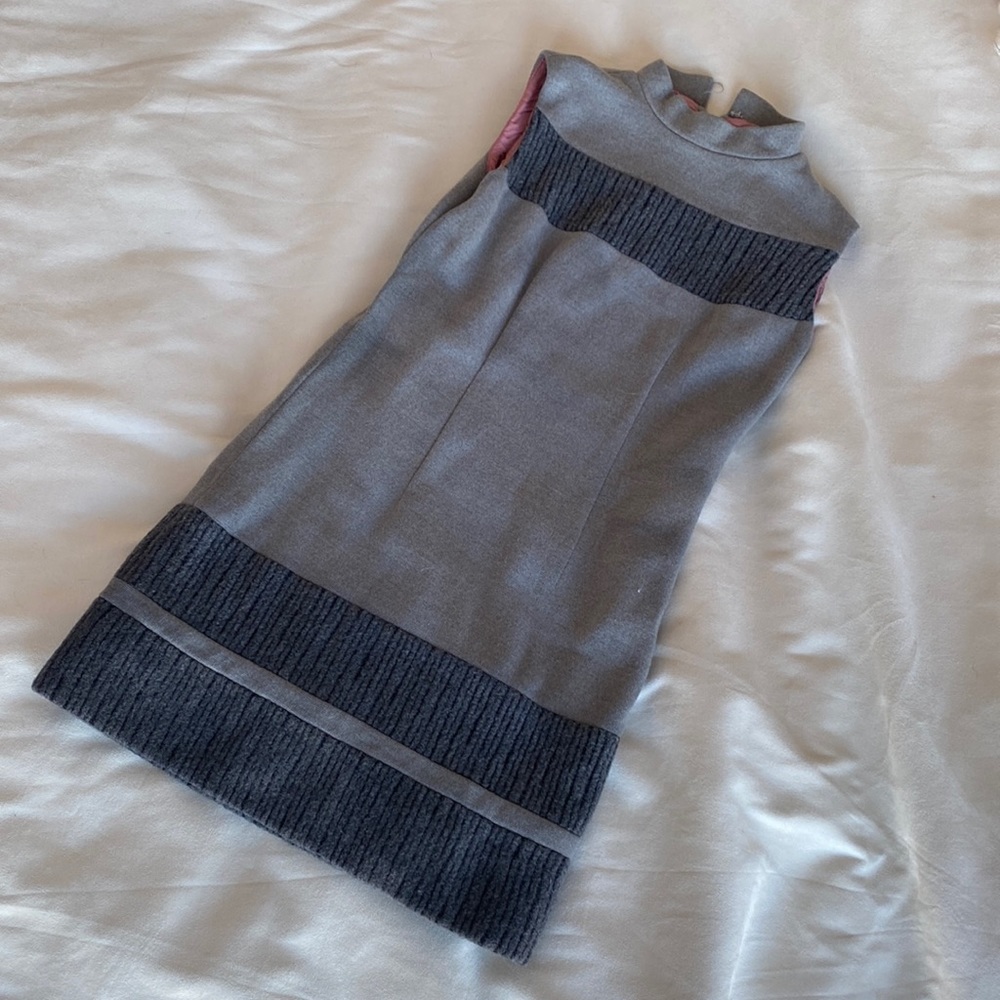 Lilli Ann sleeveless wool shift dress